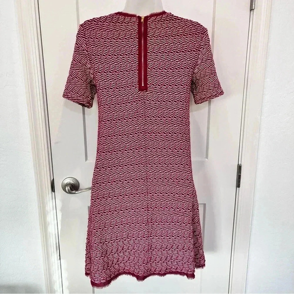 Anthropologie Maeve red and white striped dress perfect for Christmas Party - Picture 8 of 14